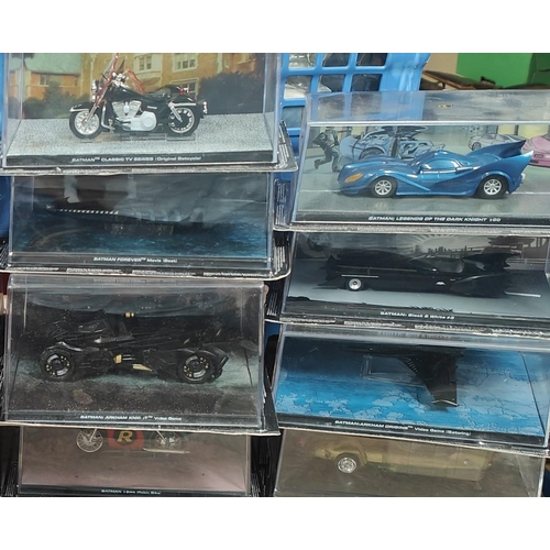 388 - Batman: 20 Collectable Batman related vehicles in blister packs