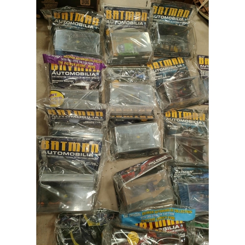 390 - Batman: 20 Collectable Batman related vehicles with magazines inside packaging