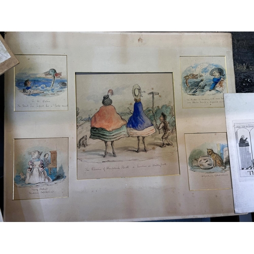 820 - BRITISH SATIRICAL 19th century -water colour 