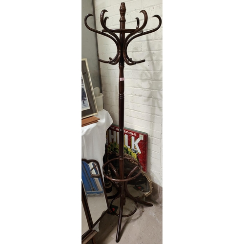 973 - A bentwood hat and coat stand