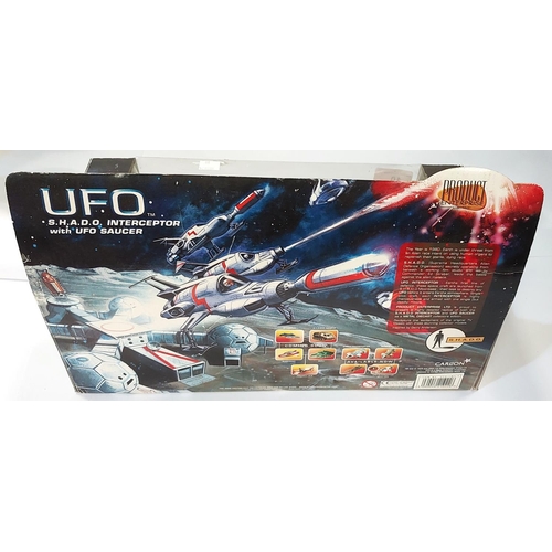 10 - A Gerry Anderson UFO S.W.A.D.O Interceptor with UFO saucers die-cast metal by Carlton in original bo... 