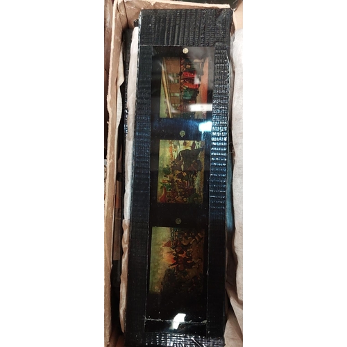 105 - A selection of magic lantern slides, photos on glass etc