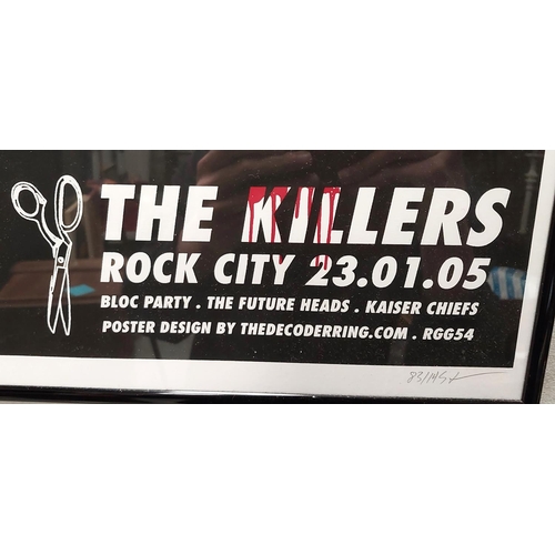 236 - Music Poster: The Killers, Rock city Limited edition 83/145