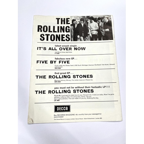 247 - THE ROLLING STONES: 3 1960'S concert programmes