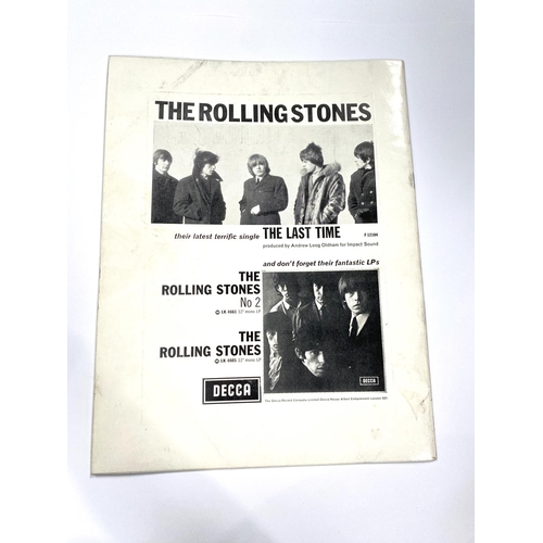 247 - THE ROLLING STONES: 3 1960'S concert programmes