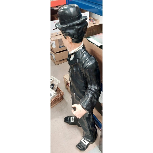 46 - A half life size figure of Charlie Chaplin