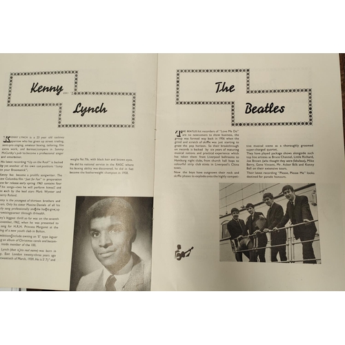 216 - The Beatles; a rare 1963 concert programme from the Beatles first ever tour, supporting Helen Shapir... 