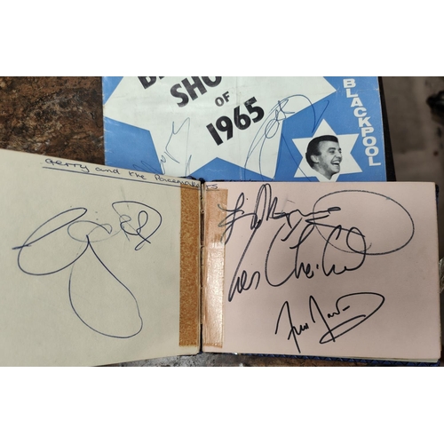 239 - A 1960's period autograph album featuring musicians, including Gerry & the Pacemakers, Manfred M... 