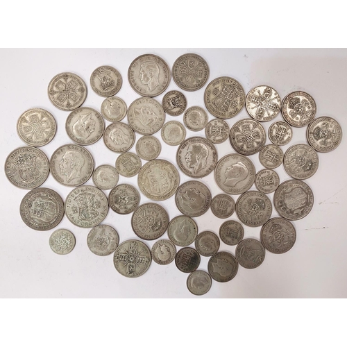 252 - GB pre-1947 silver coins, 12.7oz