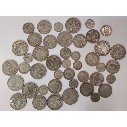 254 - GB pre-1947 silver coins, 12.7oz