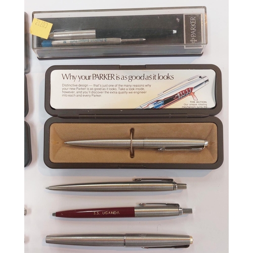 3 - A selection of Parker pens