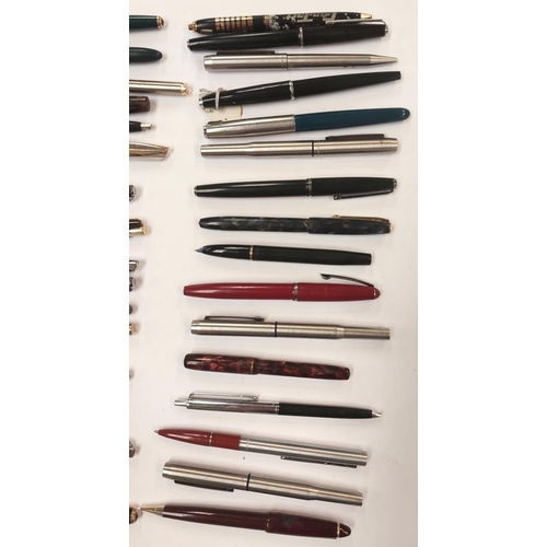 6 - A selection of vintage fountain and other pens