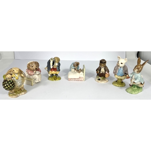 615 - A Royal Albert Beatrix Potter figure of Mr Alderman Ptolemy and 6 other Royal Albert Beatrix Potter ... 