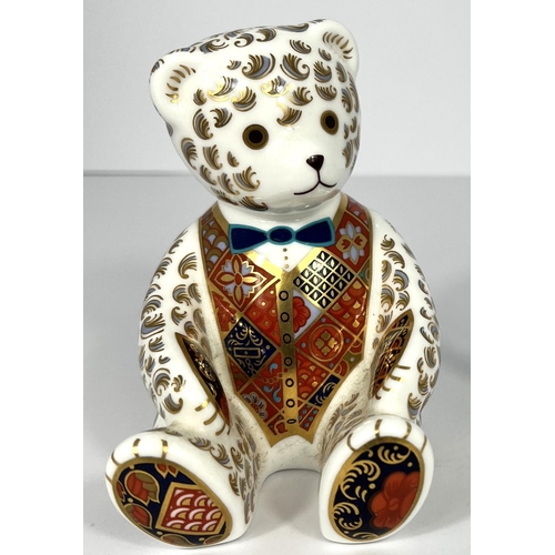 619 - A Royal Crown Derby Teddy and another smaller