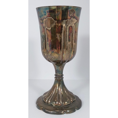 731 - A silver one pint goblet, 16oz, Sheffield 1903