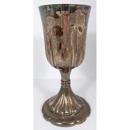 731 - A silver one pint goblet, 16oz, Sheffield 1903