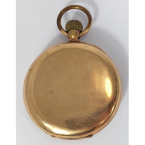 782 - A WALTHAM gilt cased pocket watch, movement numbered 10326541