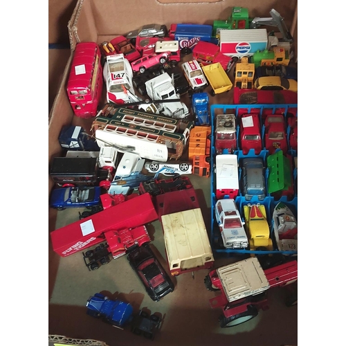 80 - A large selection of mainly die-cast vehicles.