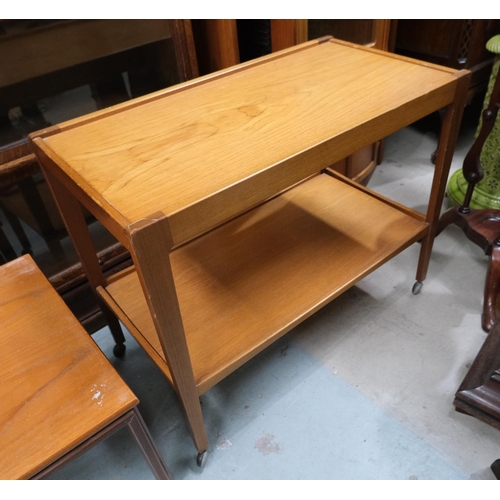 1008 - A mid 20th century teak drinks trolley