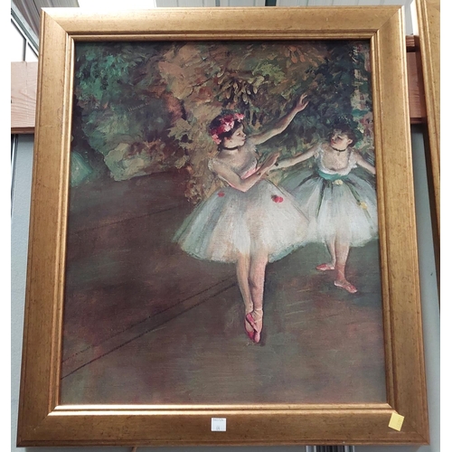 64 - Two prints of the BALLET by Degas.No bids sold with next lot