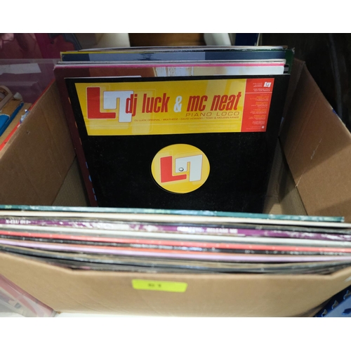 61 - A selection of 12 inch vinyl singles, 90's dance etc (approx. 50)