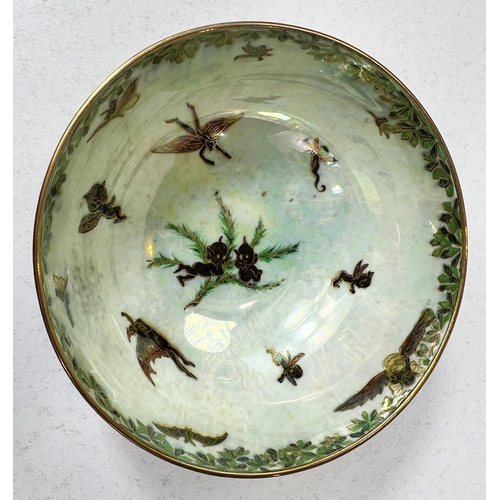 622A - Daisy Makeig Jones Wedgwood Fairyland Lustre small imperial bowl, dia. 5