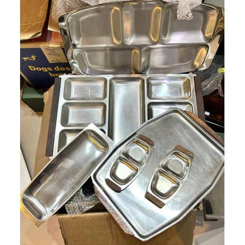 780 - A large selection of Danish and other stainless steel Kitchen ware Jonelle etc 