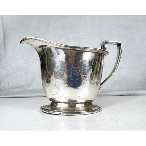 792 - White Star Line - a silver plated jug with marks to base.