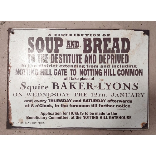 168 - A Victorian street sign from the Liverpool Docks area, Whitefield Road, 18 x 110cm and a reproductio... 