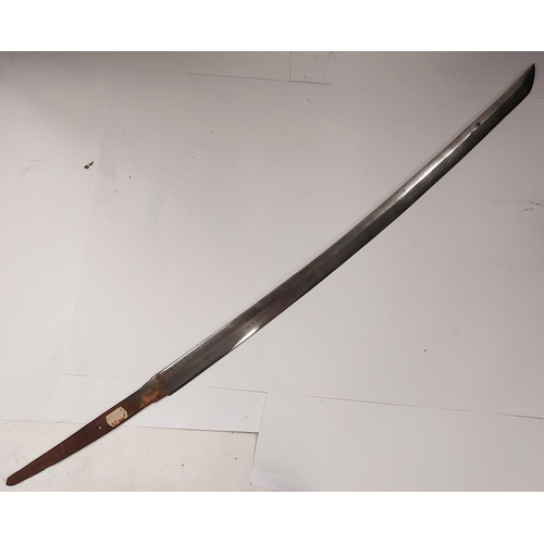 227 - A SAMURAI style watered steel sword blade, bears character marks, 87cmYou must be over 18 years old ... 