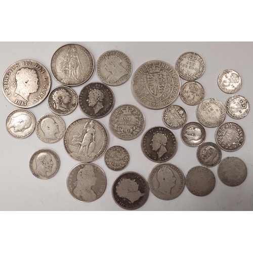 293 - GB pre-1920 silver coins.