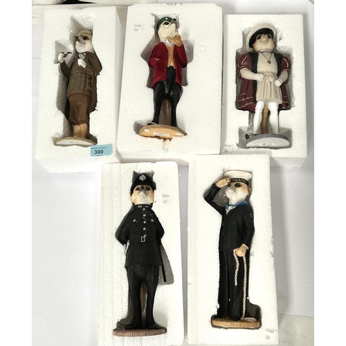 300 - Country Artists: Five 'Magnificent Meerkats' figures, Henry, Alexei, Sherlock, Ainslie, Dixon (boxed... 