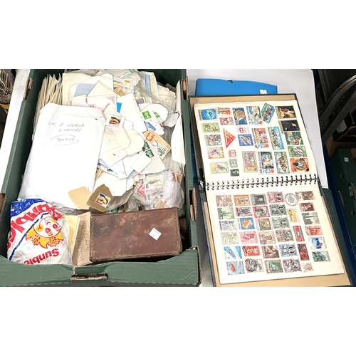 39 - A quantity of stamps in albums and loose, unsorted.