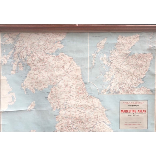 142 - A scroll map of Great Britain 