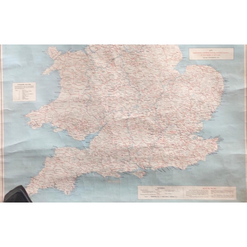 142 - A scroll map of Great Britain 