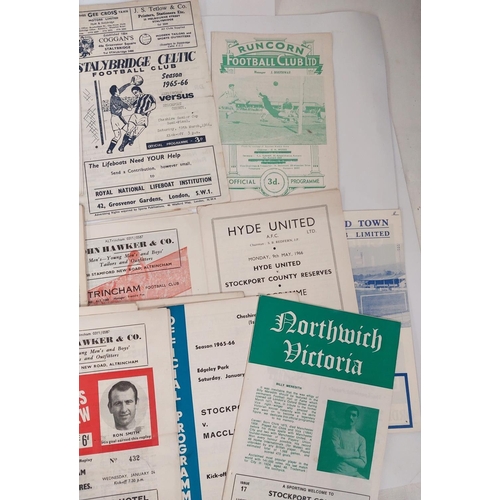 190 - Football Programmes:17 mid 1960's Stockport County away programmes, against Runcorn, Stalybridge, Ce... 