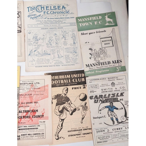 194 - Football Programmes: Stockport County Away Programmes, The Chelsea F.C. Chronicle 7th November 1925,... 