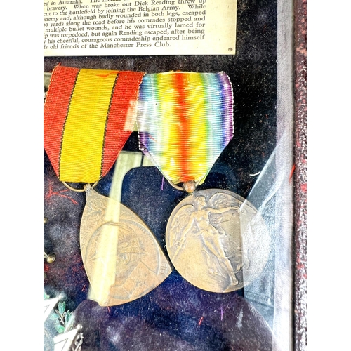 222 - THE GREAT WAR MEDALS of Richard (Dick) Reading 1876-1929, a group of 5 to include Order of Leopold I... 