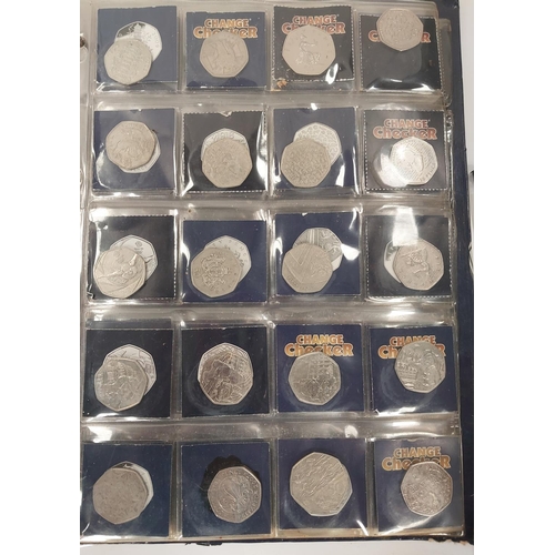 242 - An album of 50p coins including 2012 olympic coins and others