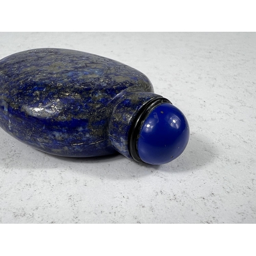 576C - A Chinese Lapis Lazuli snuff bottle, height 6cm