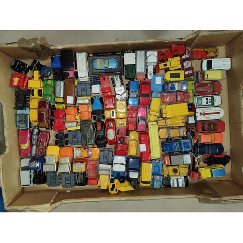 351 - DIECAST CARS etc - two trays.