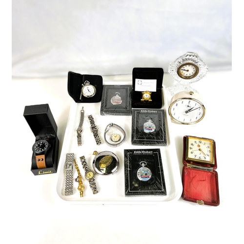 628 - A Wegner Swiss made alarm pocket watch and other various watches etc.