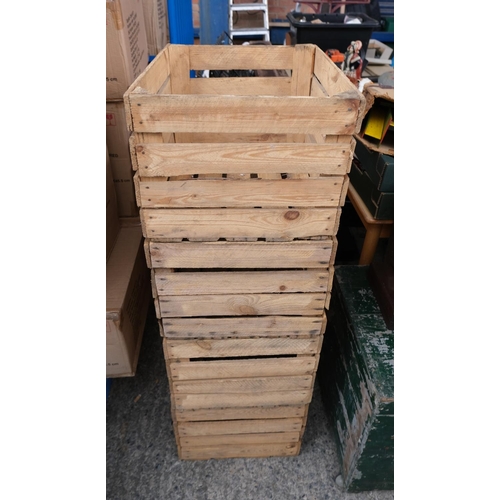 6A - Four decorative wood crates.