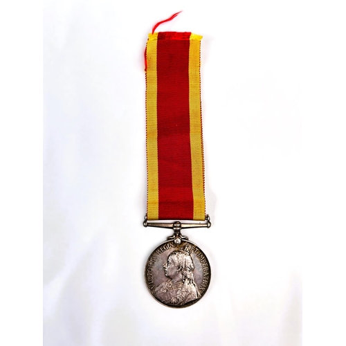 219 - A Queen Victoria China War Medal 1900 to 184059 G McDonald ABRN, no clasp.