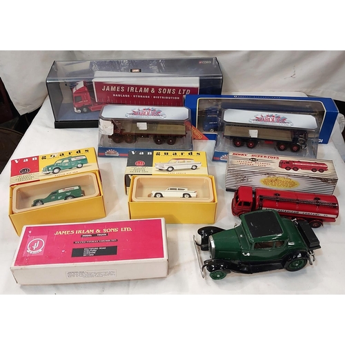 35C - A Corgi James Irlam truck, other Corgi boxed cars etc.