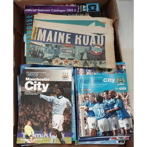 25A - A collection of Manchester City programmes.No bids sold with next lot