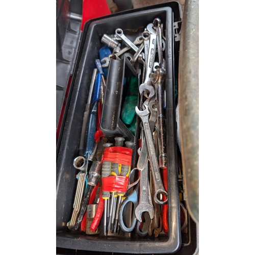 16 - A selection of tools in tool box etc.