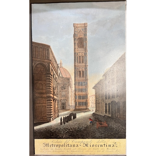 829 - VEDUTE PRINCIPALI DI VENEZIA, a suite of six hand coloured aquatints by Antonio Lazzari, 23x26cm, Ve... 