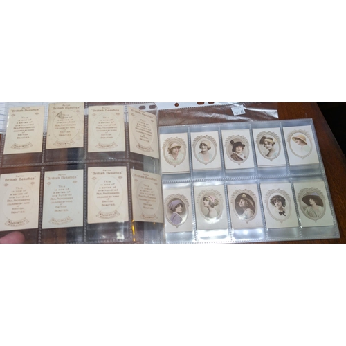 181 - A collection of Wills 'British Beauty' cigarette cards 80/100 set.