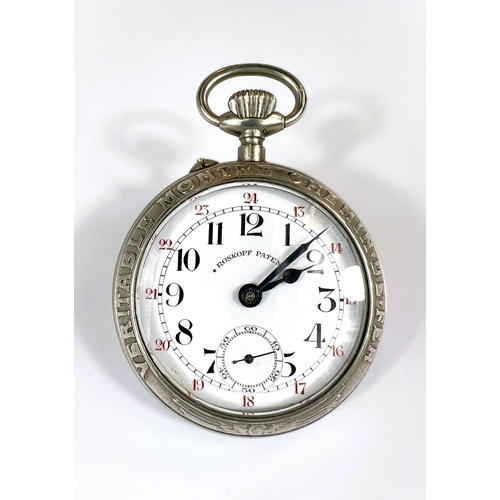 765 - A ROSKOPF Patent railway pocket watch, movement serial no. 30353.